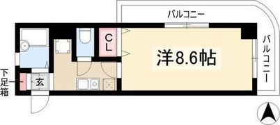 X-OVER21覚王山の間取り画像