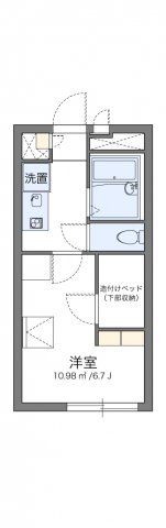 レオパレスクロスウィステリアの間取り画像