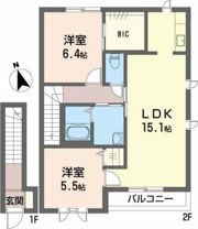 シャーメゾンディアス川内 A棟の間取り画像