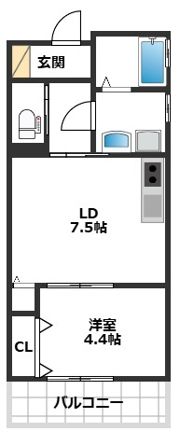 Asosion甲南山手の間取り画像