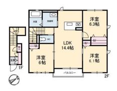 K･カーサクラールA棟の間取り画像