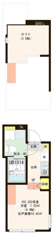 VERGER五反野の間取り画像