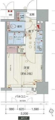 プレサンスNAGOYA桜通ビッグビートの間取り画像