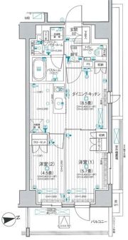 デュオステージ大山の間取り画像