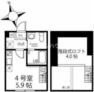 ハーミットクラブハウス能見台の間取り画像