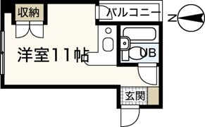 サニーベル住吉の間取り画像