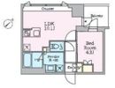 クレストコート旗の台の間取り画像