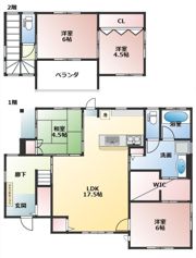 パレNM黒須の間取り画像