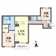 チェルシー 西津田 Eastの間取り画像
