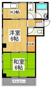 コーポ福島の間取り画像