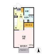 アンジェリーク Bの間取り画像
