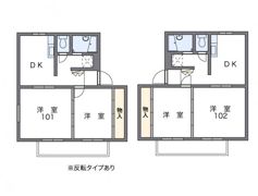 レオパレスパークサイドメゾンの間取り画像