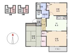 シャルマンハイツAの間取り画像