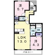 ピーヌスⅡの間取り画像