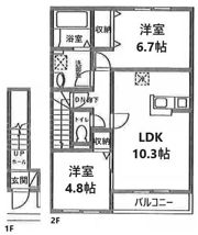 コンフォートグレイスCの間取り画像