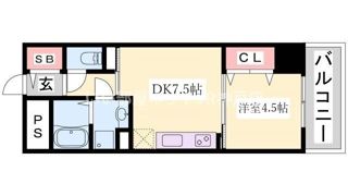 神戸ハーバーサイド萬利レジデンスの間取り画像
