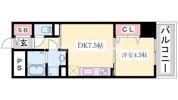 神戸ハーバーサイド萬利レジデンスの間取り画像