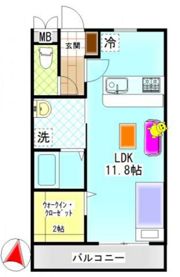 ウィステリアAの間取り画像