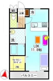ウィステリアAの間取り画像