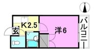 メゾンADハイツの間取り画像