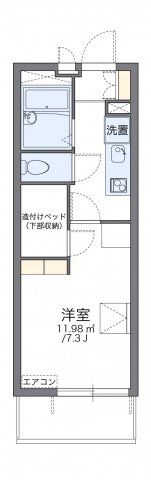 レオパレスひめこぶしの間取り画像