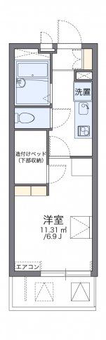 レオパレスさざんかの間取り画像