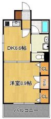 コスモス小倉駅前IIの間取り画像