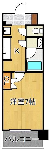 RJRプレシア西小倉駅前の間取り画像