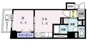 アンソレイエの間取り画像