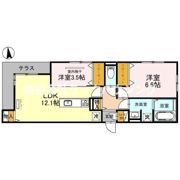 GLANZ馬場町の間取り画像