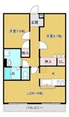 ハートフルマンションシャーレーの間取り画像
