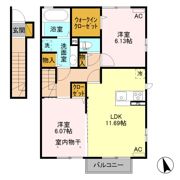 モデナ Bの間取り画像