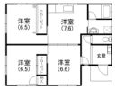 神ヶ谷貸家の間取り画像