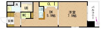 グラビスコート八丁堀の間取り画像