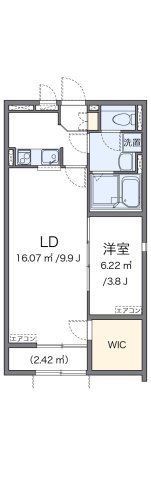 クレイノプランドールの間取り画像