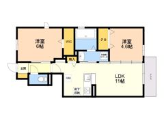 La・famille B棟の間取り画像