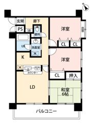 ダイアパレスポートアベニュー高松100の間取り画像