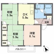ラルジュ瀬戸B棟の間取り画像