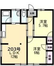 コーポ西湘の間取り画像