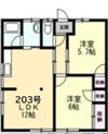 コーポ西湘の間取り画像