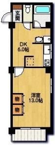 今池愛銀コーポの間取り画像