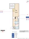 adonis柴又の間取り画像