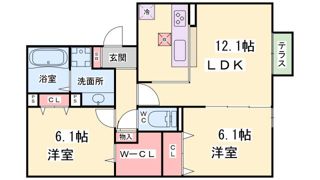 ラ・ヴェール鈴蘭の間取り画像