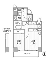 シーズンフラッツ門前仲町の間取り画像