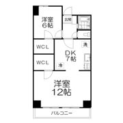 二軒茶屋グランドハイツの間取り画像