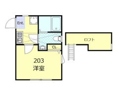 ラフィール大口の間取り画像