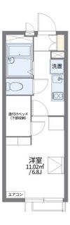 レオパレス川崎大師の間取り画像
