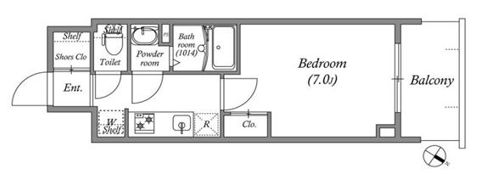 GENOVIA神戸湊川公園の間取り画像