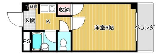 祇園ラフィーネの間取り画像