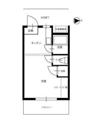 ホワイトメゾン学南1棟の間取り画像